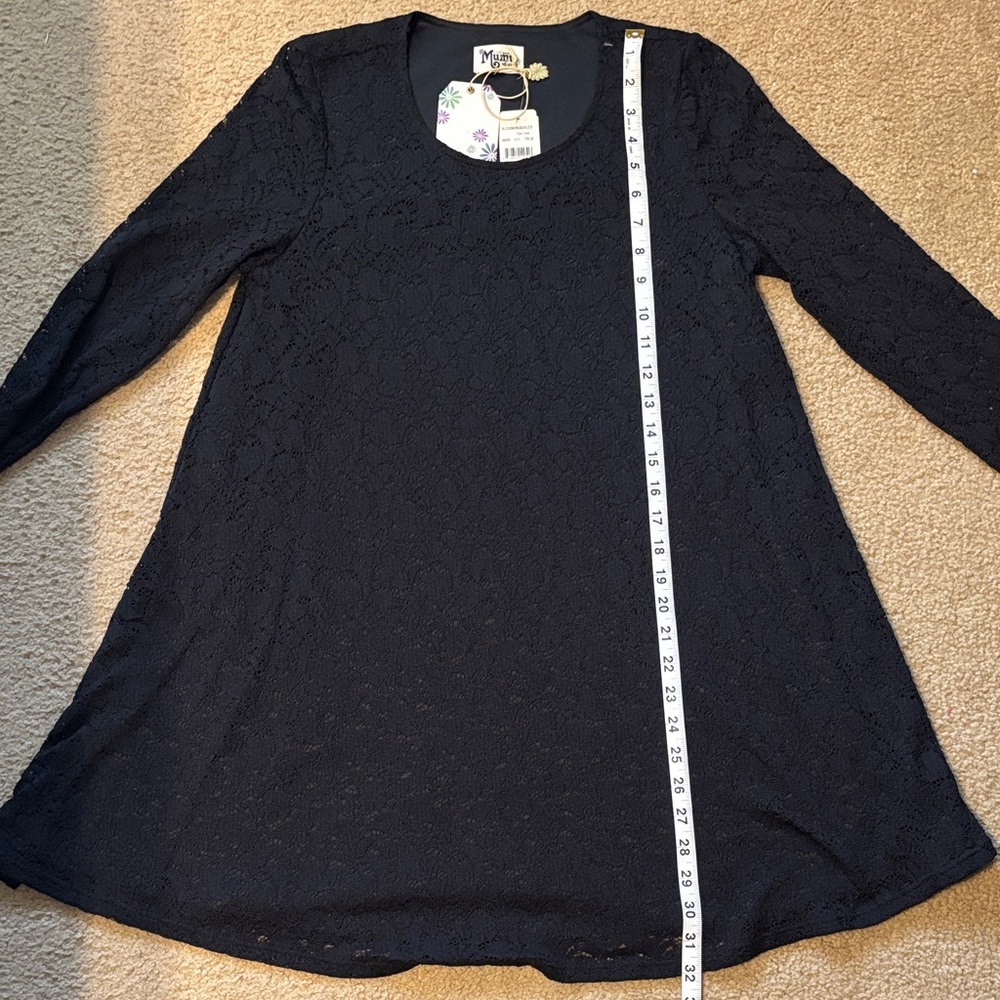 NWT Show Me Your Mumu Black Lace Long Sleeve Dress - Picture 10 of 11